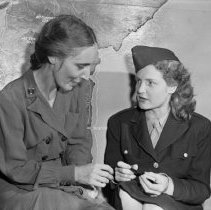 Mary Rose Harrington Nelson, right, with Leona Jackson, left.